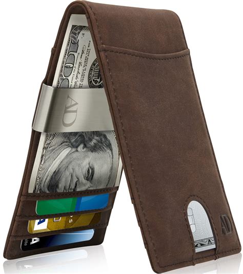 money clip billfold wallet men's.